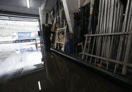 Imagen de las inundaciones en Zorrozaurre.