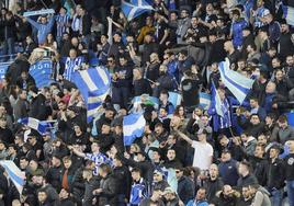 La grada de Mendizorroza, durante el Alavés-Barcelona.