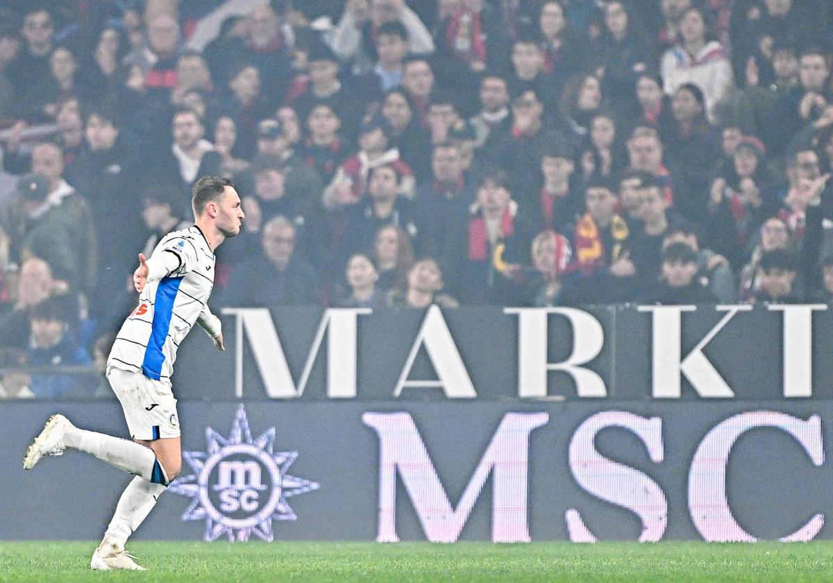 Teun Koopmeiners celebra un gol ante el Genoa, el pasado fin de semana.