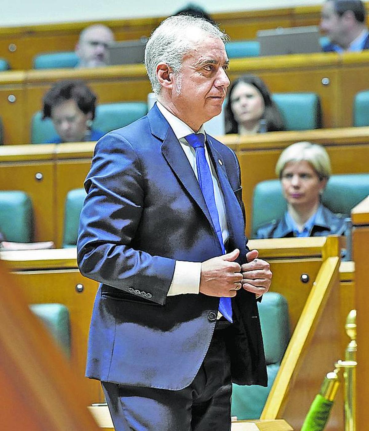 Iñigo Urkullu, en el Parlamento vasco.