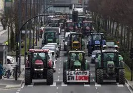 Protesta de los agricultores alaveses
