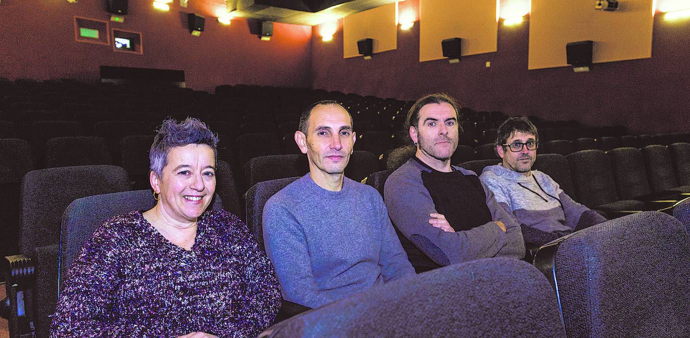 Ane Lardi, Ibon Larreategi, David Madarieta y Andoni Vacas.