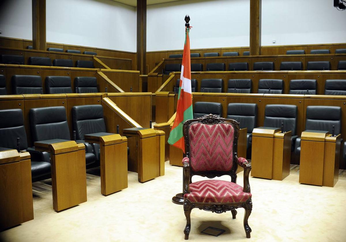 Interior del Parlamento Vasco.