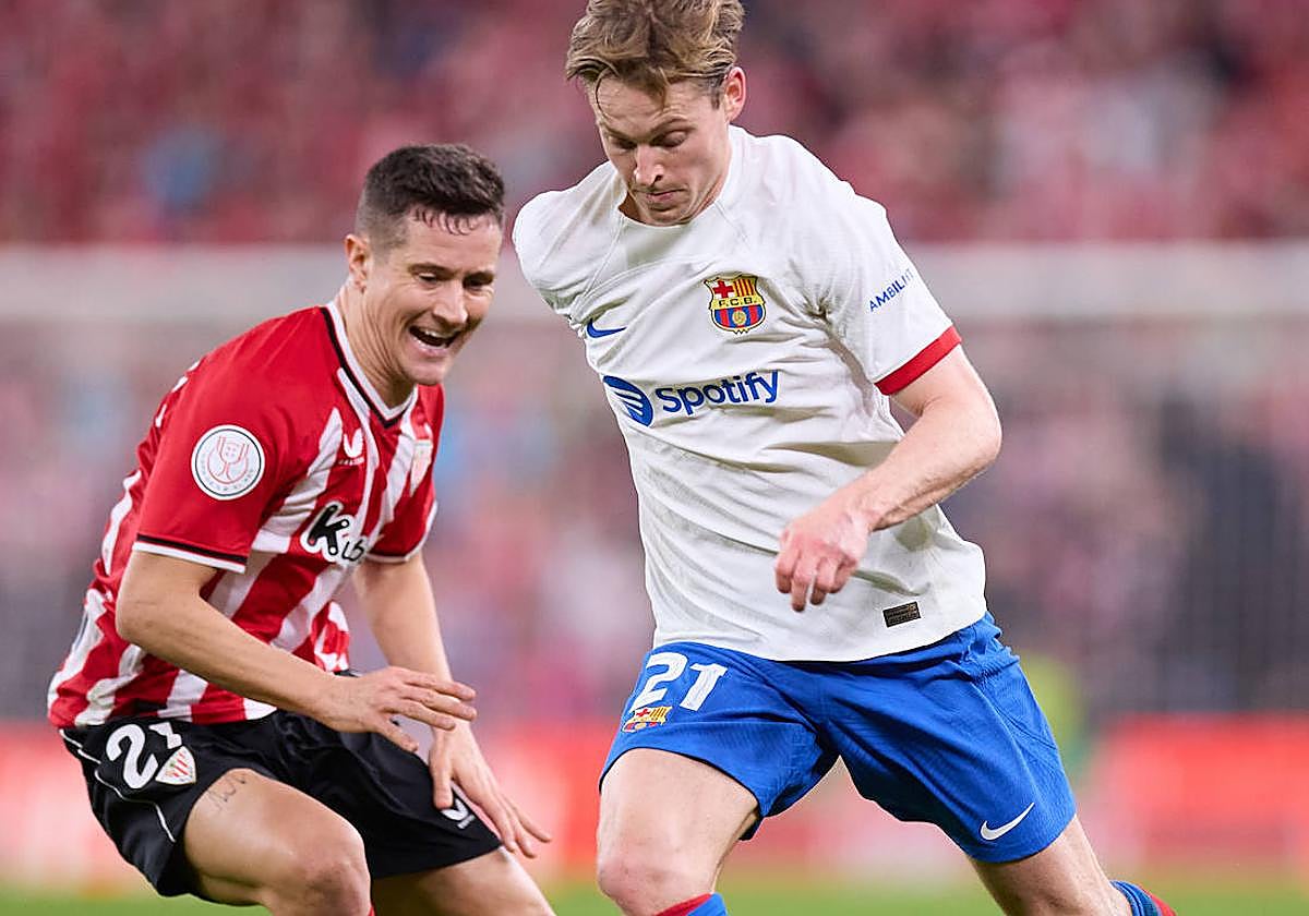 Ander Herrera, en el partido de Copa frente al Barcelona.
