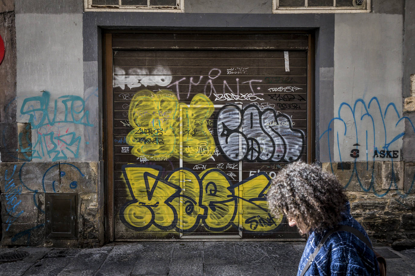 Grafitis en el Casco Viejo de Vitoria