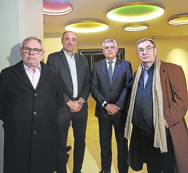 Pedro Barreiro, Carlos Sergio, Kepa Odriozola y Pedro Olea.