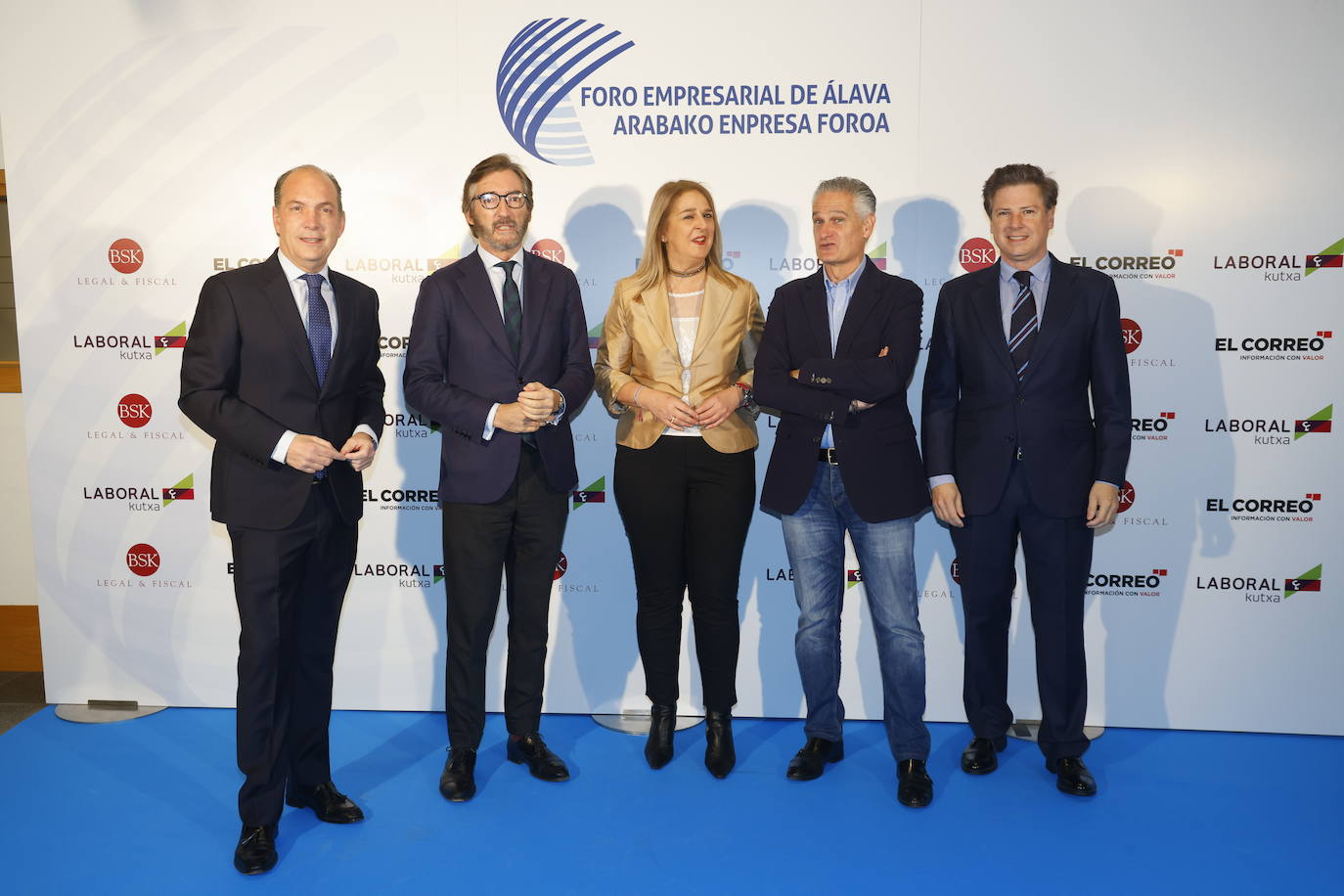 Miguel Garnica, Iñaki Oyarzábal, Ainhoa Domaica, Juan Ugarte y Gustavo Antépara.