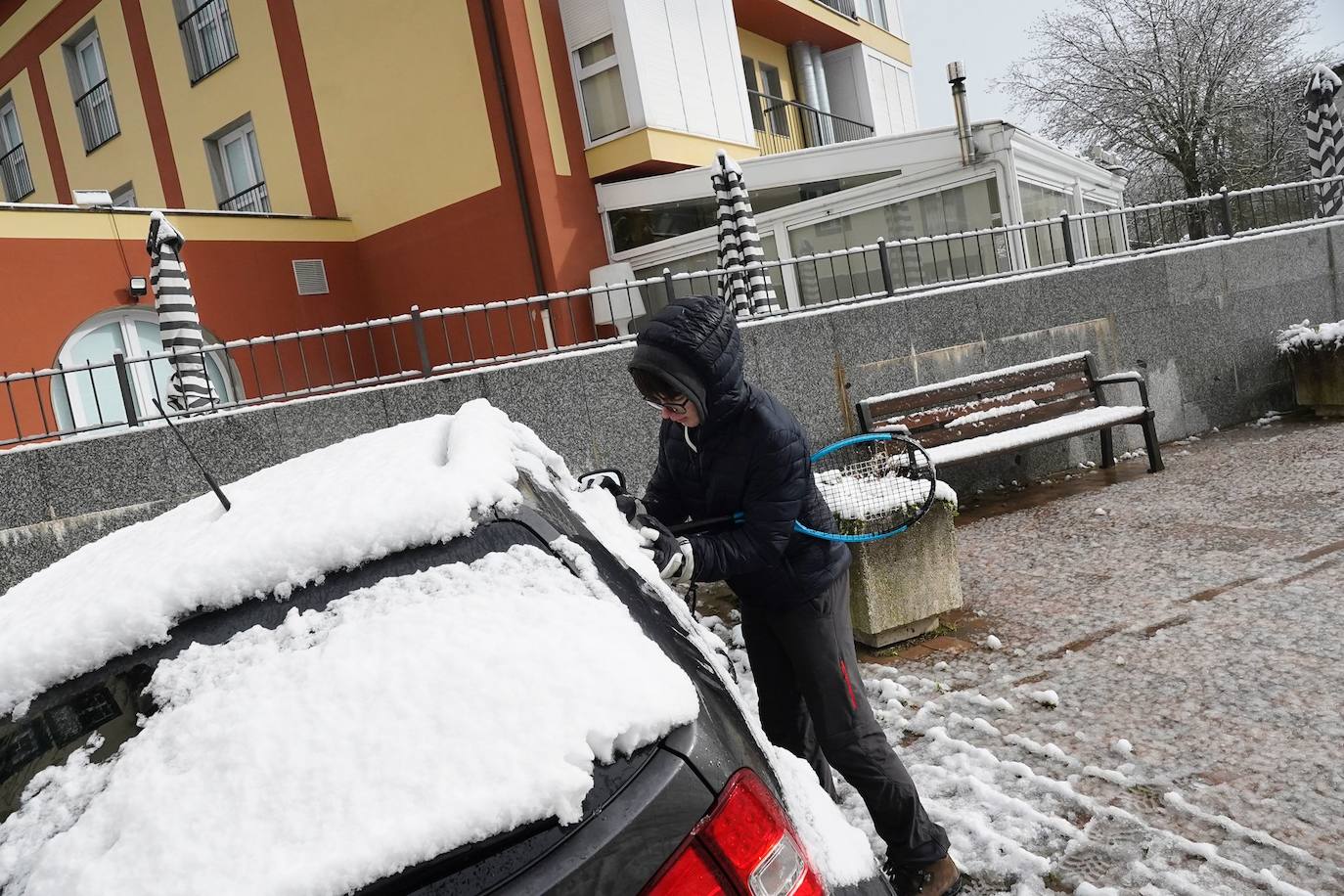 La nevada en Álava, en imágenes