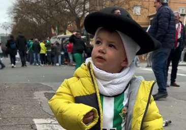 El divertido vídeo de un pequeño hincha del Betis que se 'enfada' con un grupo de aficionados del Athletic