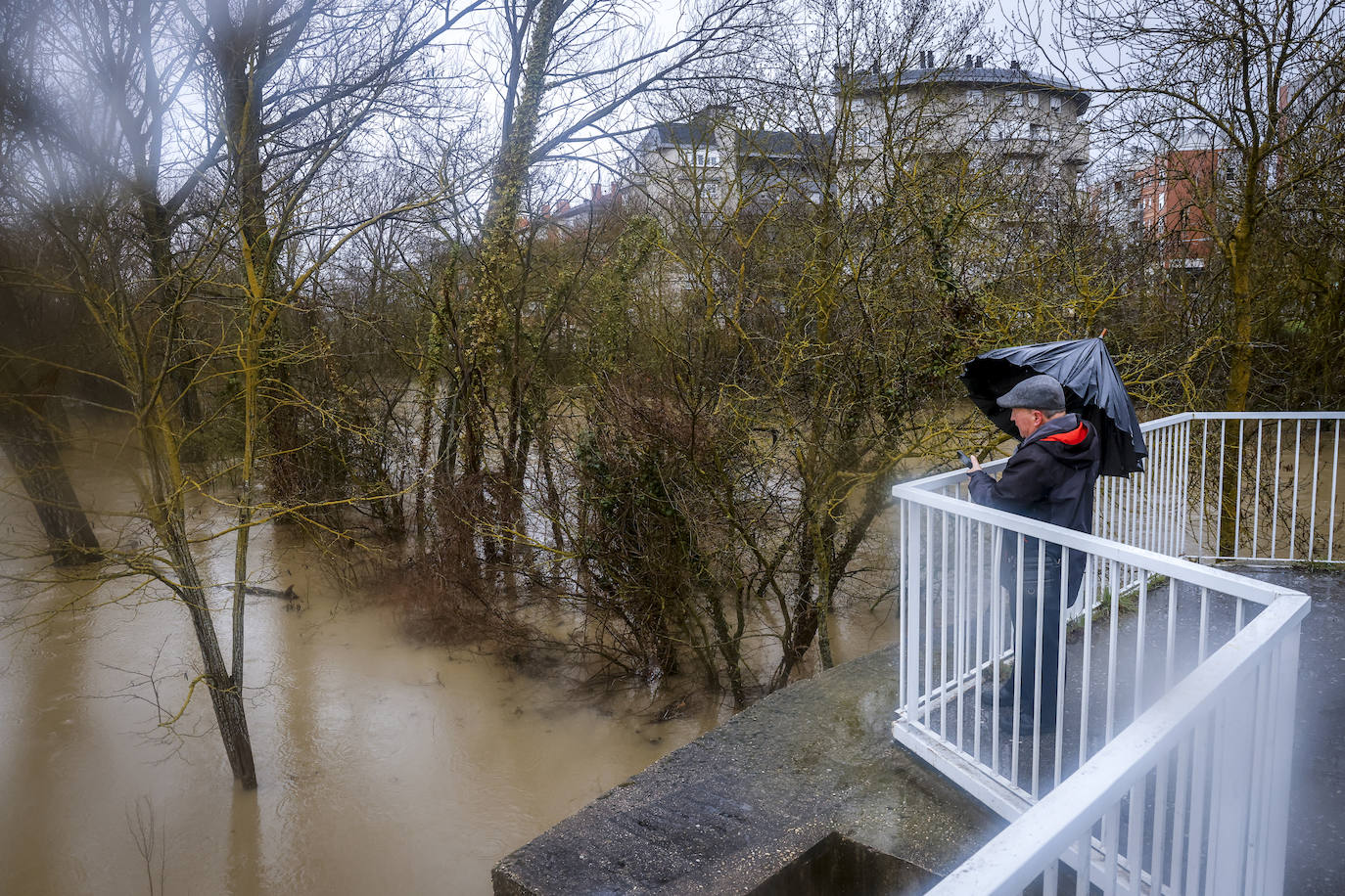 Las imágenes de las inundaciones en Vitoria y Álava