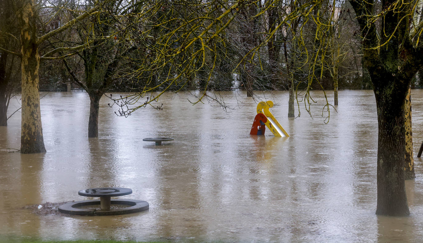 Las imágenes de las inundaciones en Vitoria y Álava