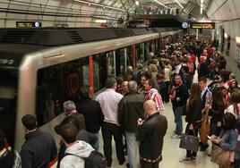 Servicio especial del metro por la semifinal de Copa del Athletic: así operarán los trenes cuando acabe el partido