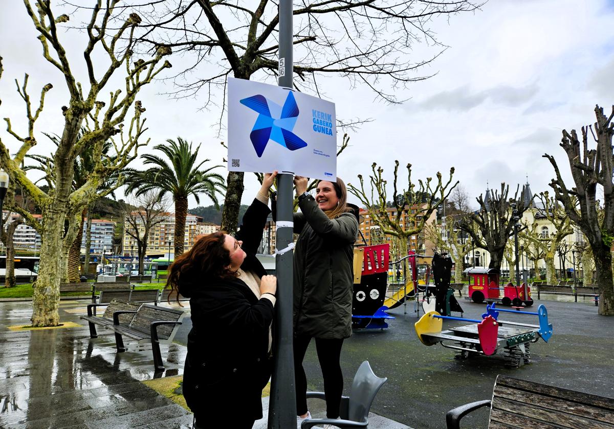 Uno de los 'Espacios sin humo' se encuentra delimitado en el parque de la Lamera de Bermeo.