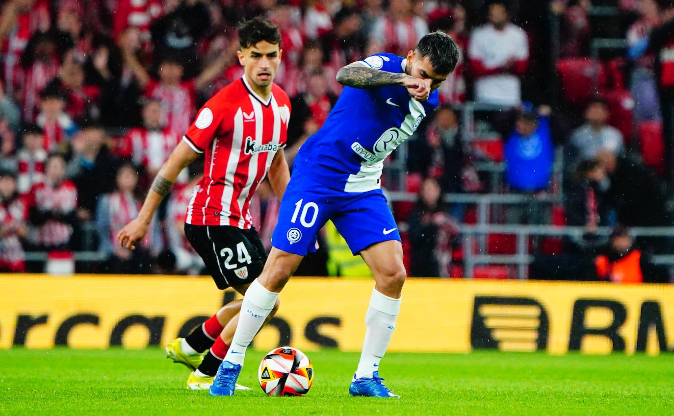 La fiesta de los jugadores del Athletic en San Mamés