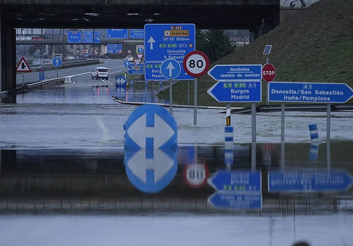 La salida a la autovía de Bilbao permaneció cerrada más de 24 horas en diciembre de 2021.