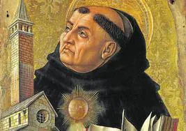 Santo Tomás de Aquino, retratado por Carlo Crivelli.