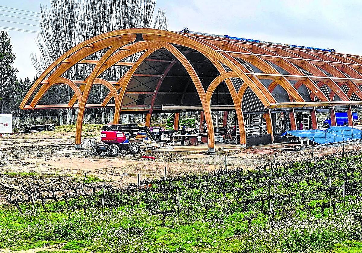 Las obras de El Legado de Bodegas Faustino avanzan a buen ritmo.