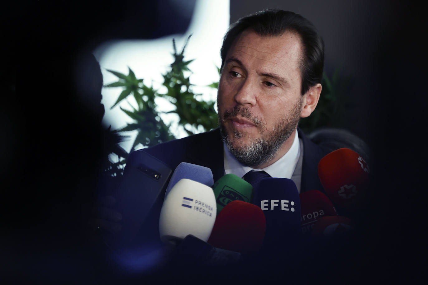 El ministro de Transportes, Óscar Puente, esta mañana