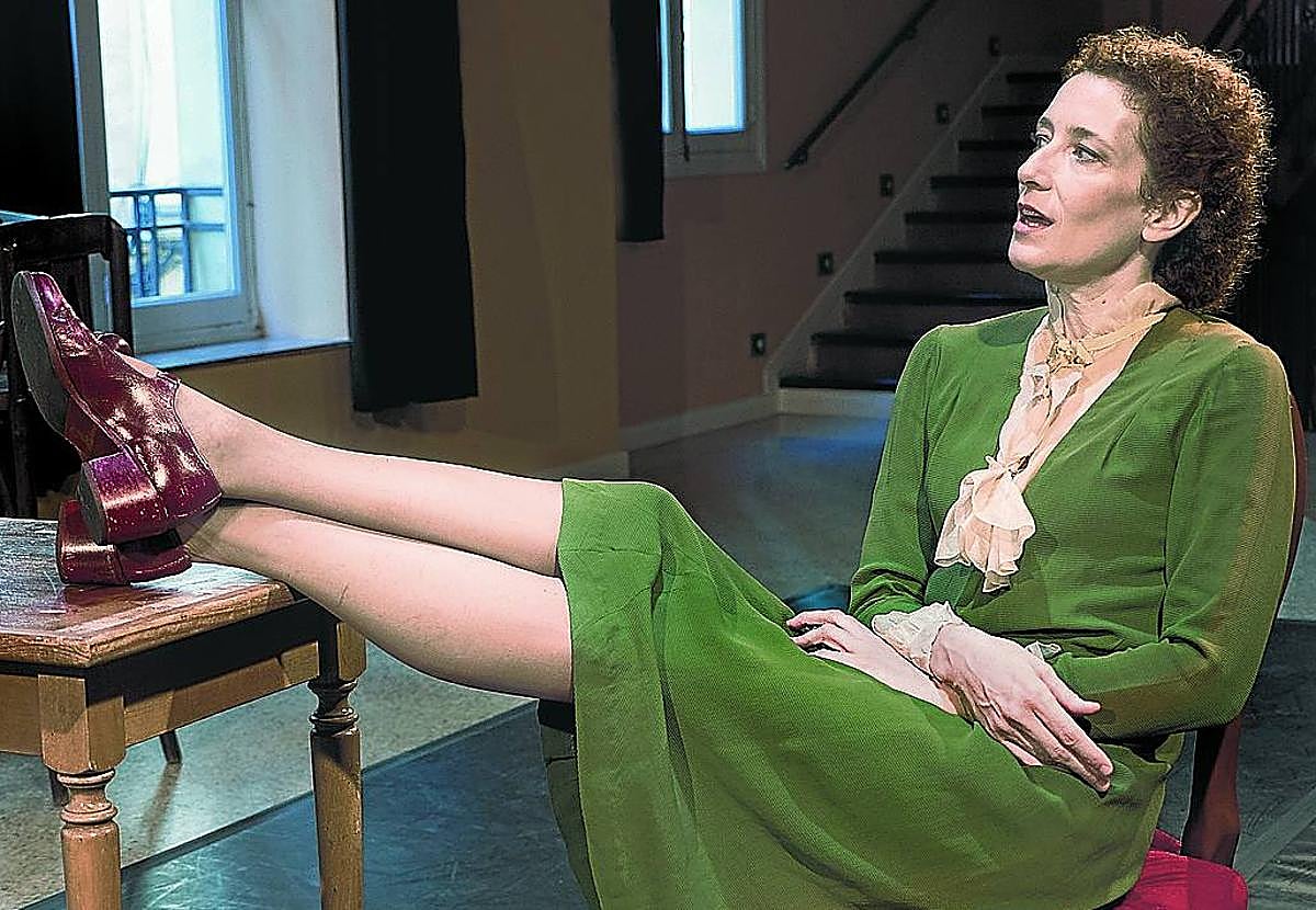 Clara Sanchis en el papel de Virginia Woolf, el personaje que más veces ha interpretado.