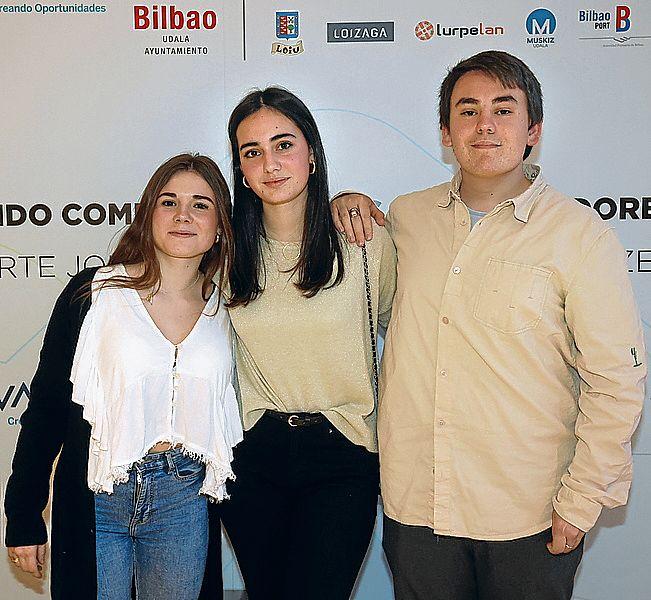 Berta Blázquez, Laia Miera e Ibai De Lucas.