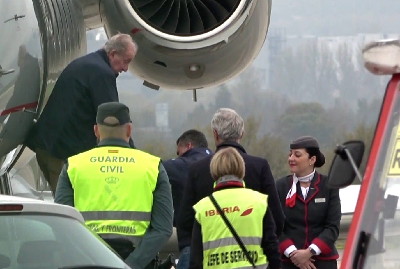 Don Juan Carlos, en su anterior estancia en Vitoria el pasado noviembre.