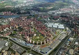 Imagen aérea de Barakaldo, donde se esperan poner en marcha medidas para contener el alquiler de las viviendas.