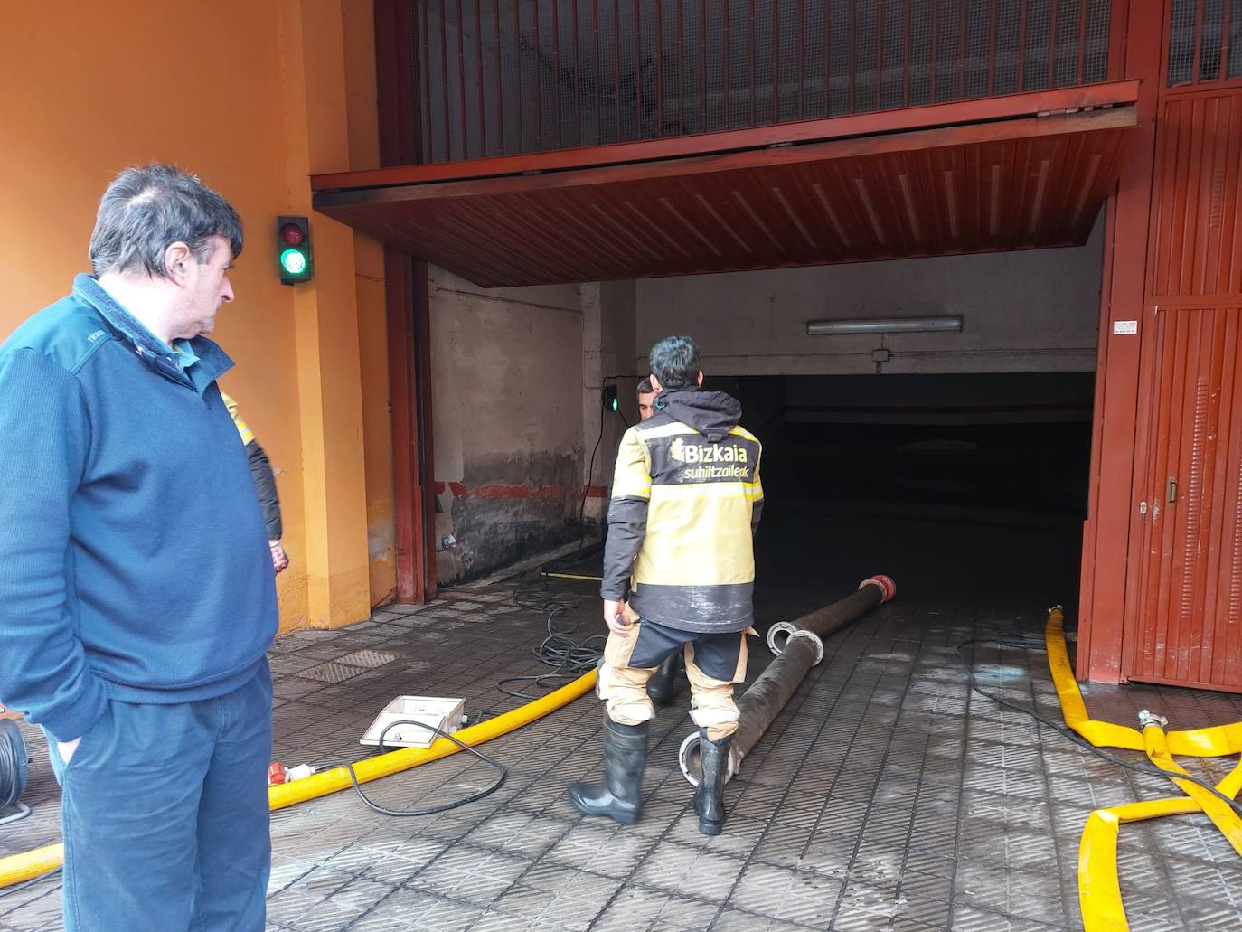 Las imágenes de las inundaciones en Erandio y Zorrozaurre