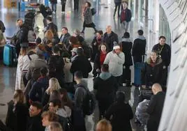 410.745 pasajeros pasaron por el aeropuerto en febrero.