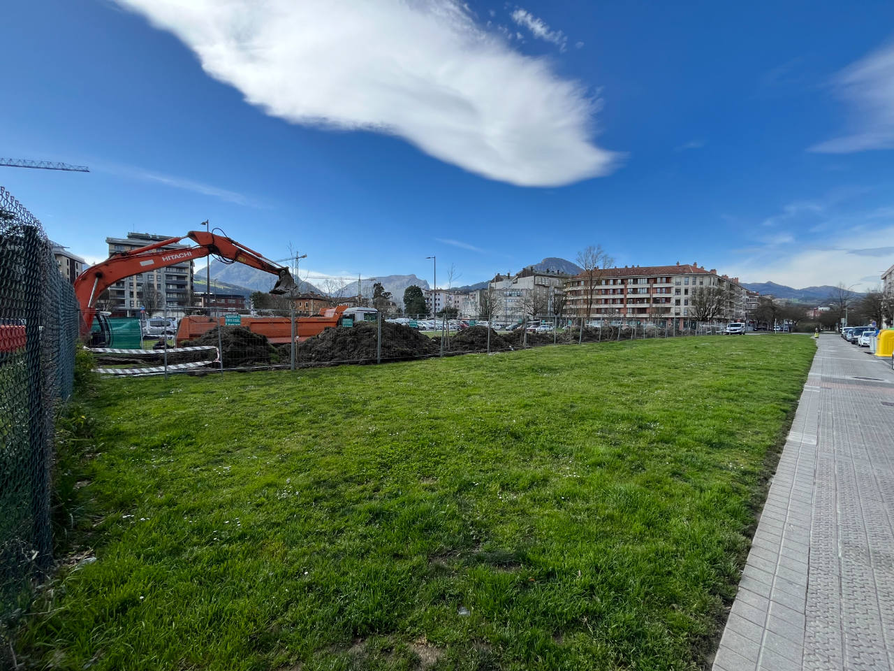 Las obras en el barrio de San Fausto van avanzando.