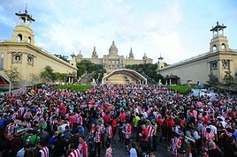 La nueva ubicación fan zone del Athletic estará más cerca del estadio de La Cartuja