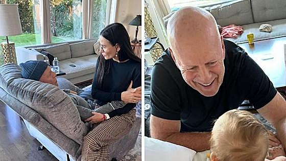 La tierna felicitación de Demi Moore a su ex Bruce Willis en su 69 cumpleaños