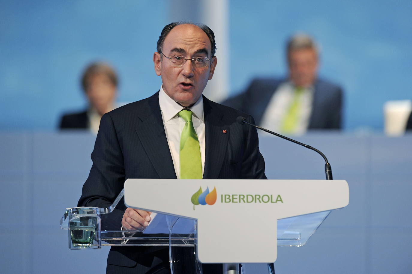 Ignacio Galán, presidente de Iberdrola, en una intervención ante la junta de accionistas.