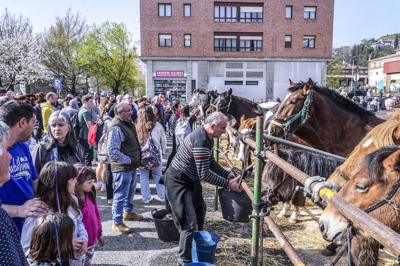 La Feria de Viernes de Dolores en Llodio, en imágenes