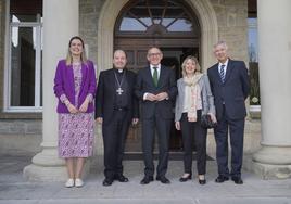 María Nanclares, Juan Carlos Elizalde, Ramiro González, Cristina Pena y Juan Manuel Sinde.