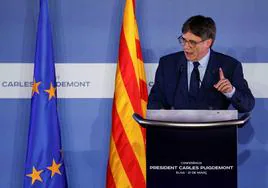 Carles Puigdemont confirma, desde Elna (Francia), que será el candidato de Junts a las elecciones catalanas.