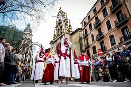La procesión del Borriquito recorre las calles de Bilbao