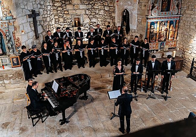 Imagen del estreno en Roma del oratorio.