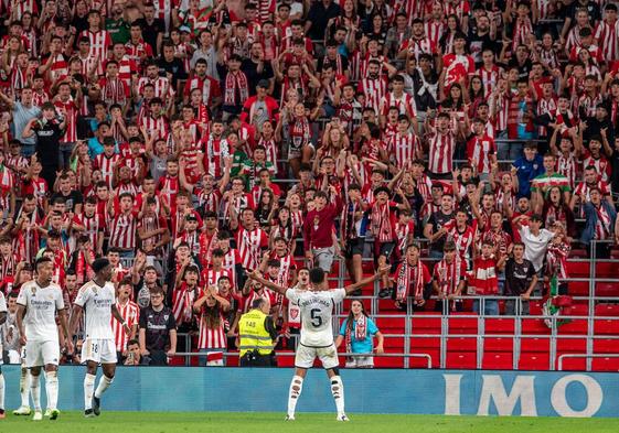 Jude Bellingham anotó su primer tanto como madridista en San Mamés.