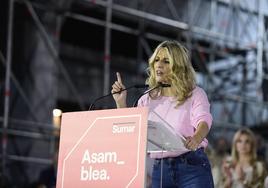 Yolanda Díaz, en la asamblea fundacional de Sumar.