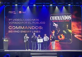 Entrega del premio al Mejor Videojuego Español según las votaciones de los usuarios
