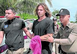 Sancho, en el momento en que fue detenido el 7 de agosto del pasado año.