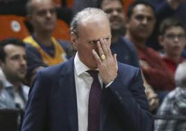 Dusko, durante el partido de este domingo en Valencia.