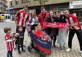 Ambiente este domingo en Basauri.