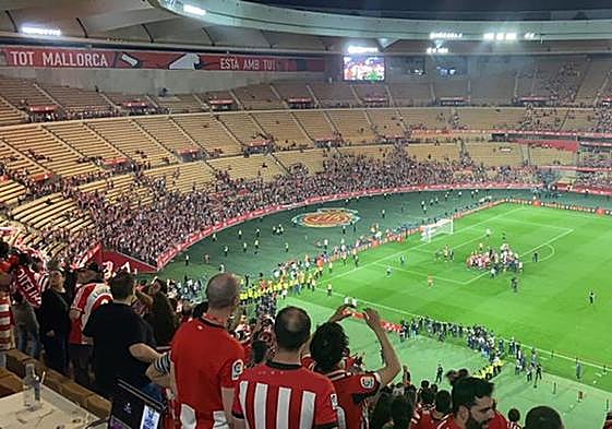 La imagen que evidencia la goleada del Athletic en las gradas de La Cartuja y que enfada en Mallorca