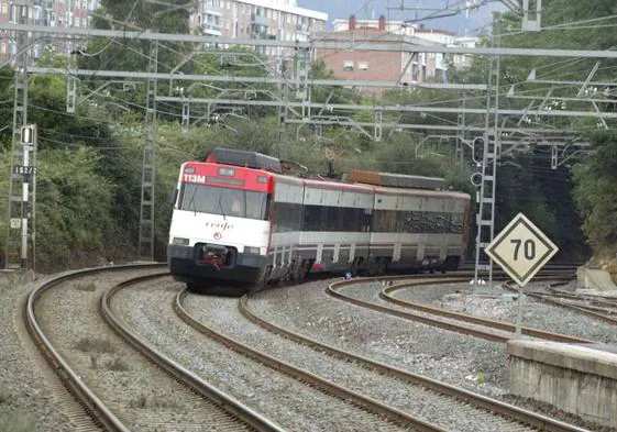 Las mejoras se realizarán en el tramo entre las estaciones de Bidebieta y Ollargan de la línea C-3 de Cercanías.