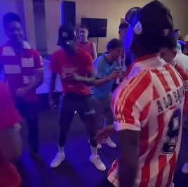 El baile de los Williams dándolo todo en la fiesta para celebrar la Copa