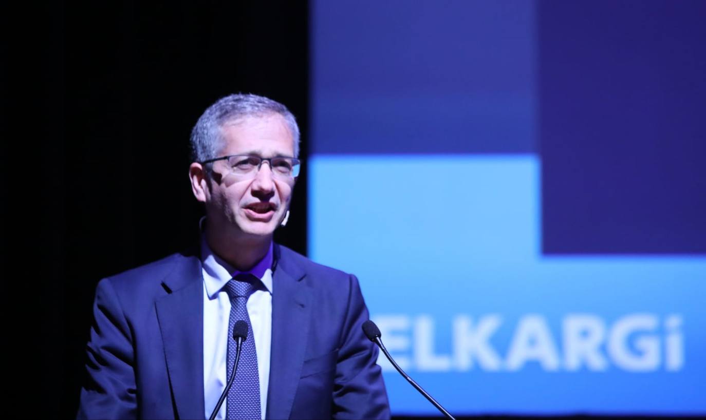 Pablo Hernández de Cos, gobernador del Banco de España, en el transcurso de su intervención este viernes en el Foro Finanza de Elkargi.