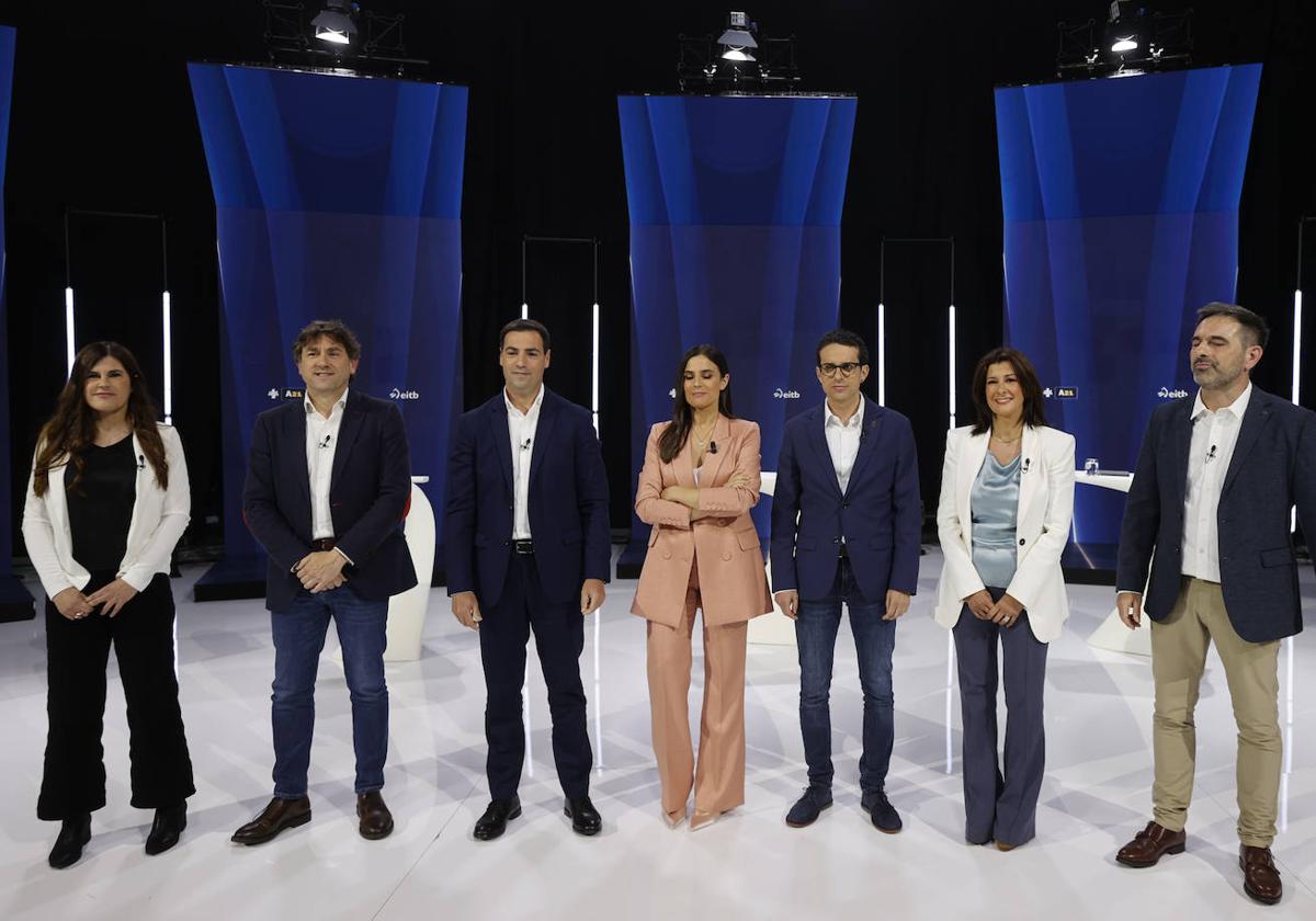 Imagen del debate celebrado en ETB1.