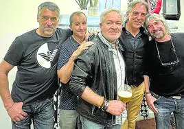 Vicente Hernández, Álvaro Infante, Manu Ochoa, Alberto Tellería y Jesús Ferreira