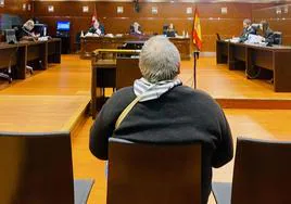 El ya condenado, durante el juicio celebrado en marzo en la Audiencia Provincial de Álava.